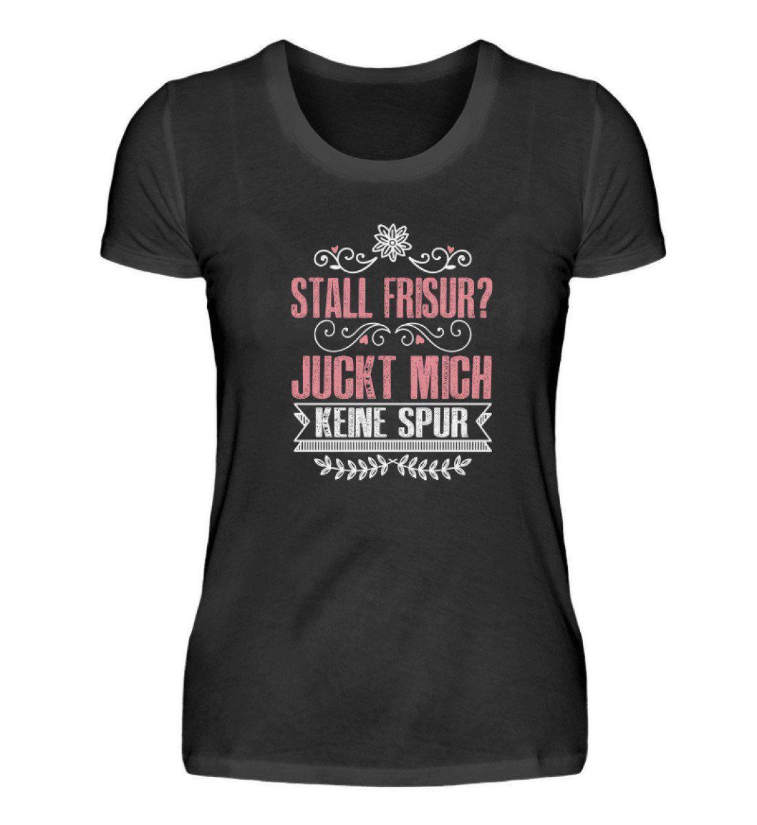 Stall Frisur · Damen T-Shirt-Damen Basic T-Shirt-Black-S-Agrarstarz