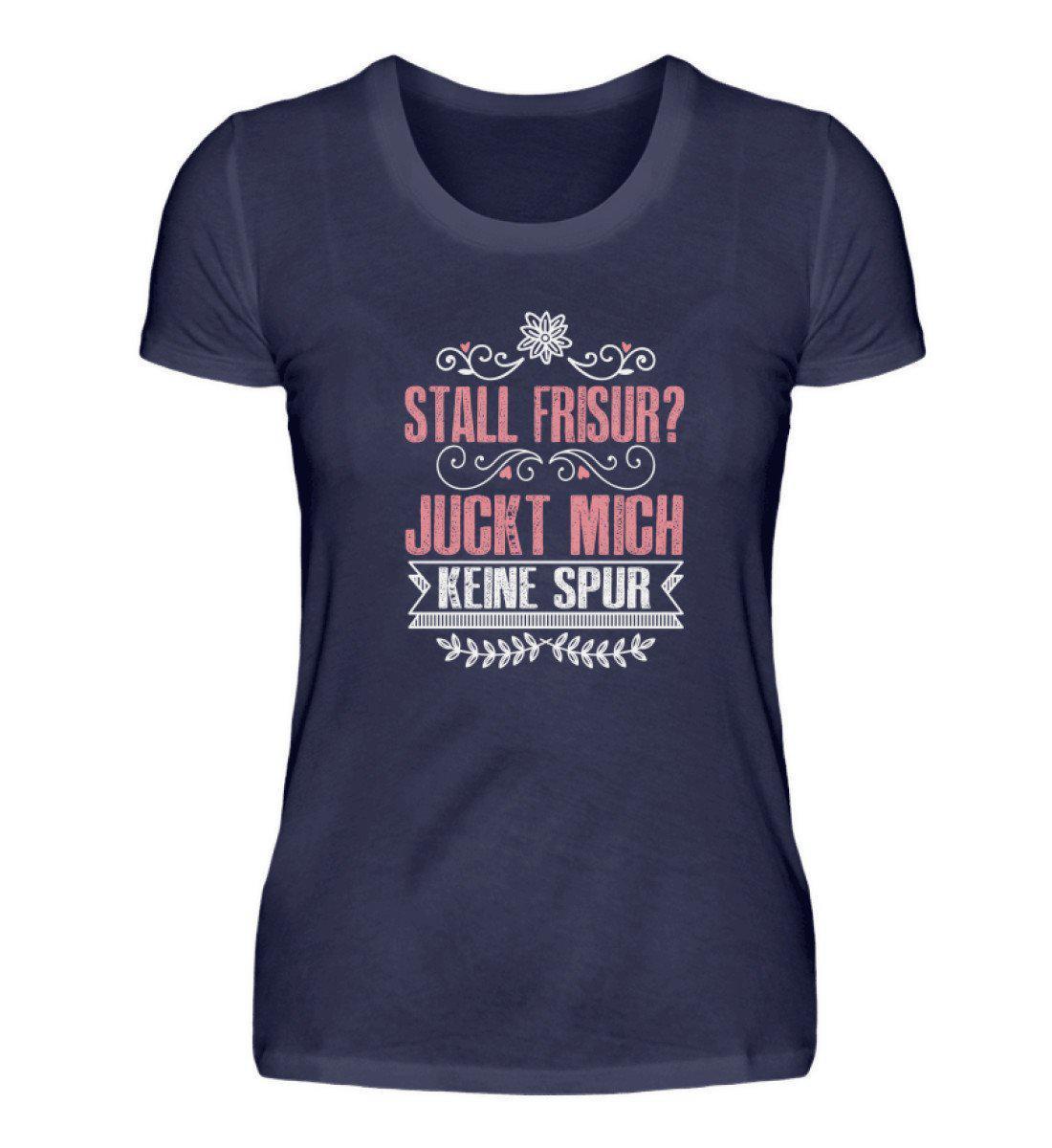 Stall Frisur · Damen T-Shirt-Damen Basic T-Shirt-Navy-S-Agrarstarz