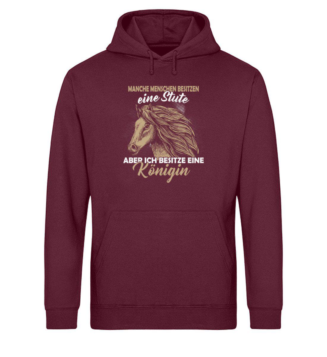 Stute Königin · Unisex Organic Hoodie-Drummer Hoodie ST/ST-Burgundy-XS-Agrarstarz