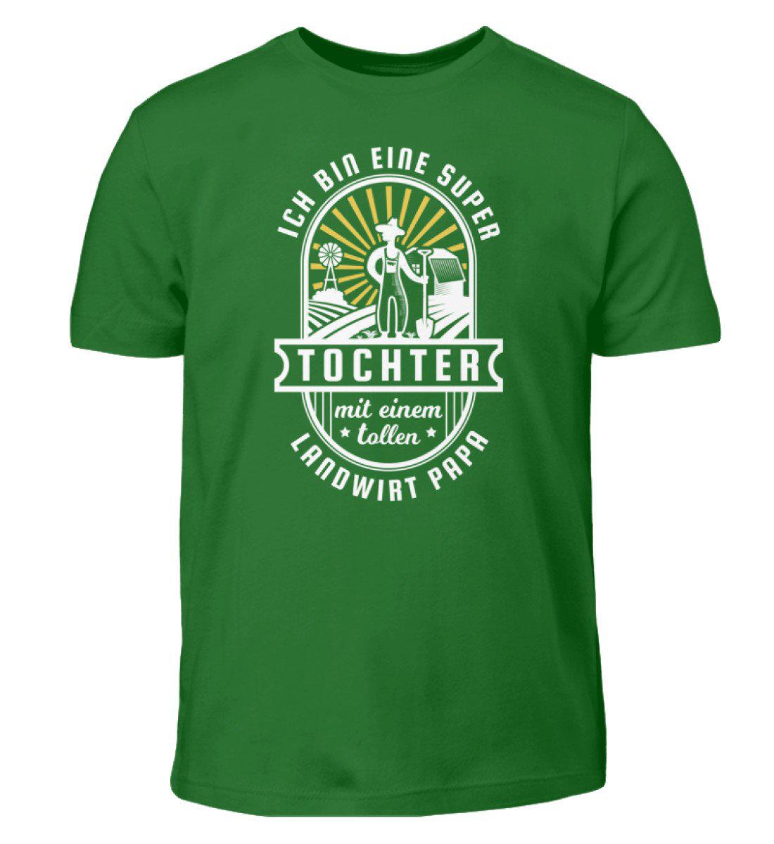 Super Tochter · Kinder T-Shirt-Kinder T-Shirt-Kelly Green-3/4 (98/104)-Agrarstarz