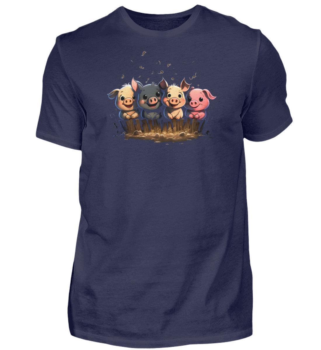 Süße Ferkel · Herren T-Shirt-Herren Basic T-Shirt-Navy-S-Agrarstarz