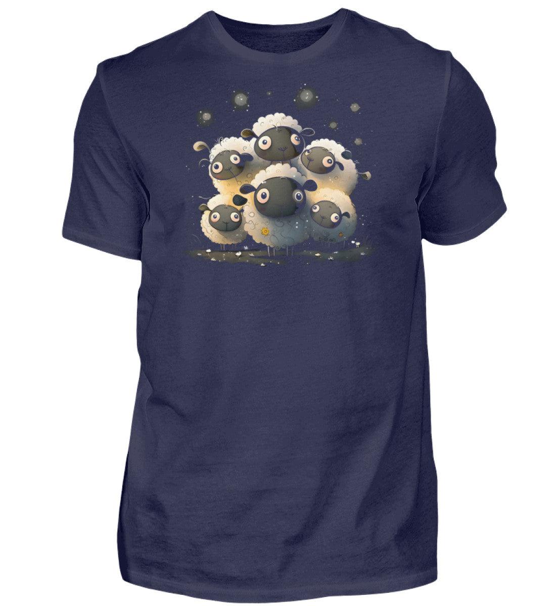 Süße Schafherde · Herren T-Shirt-Herren Basic T-Shirt-Navy-S-Agrarstarz