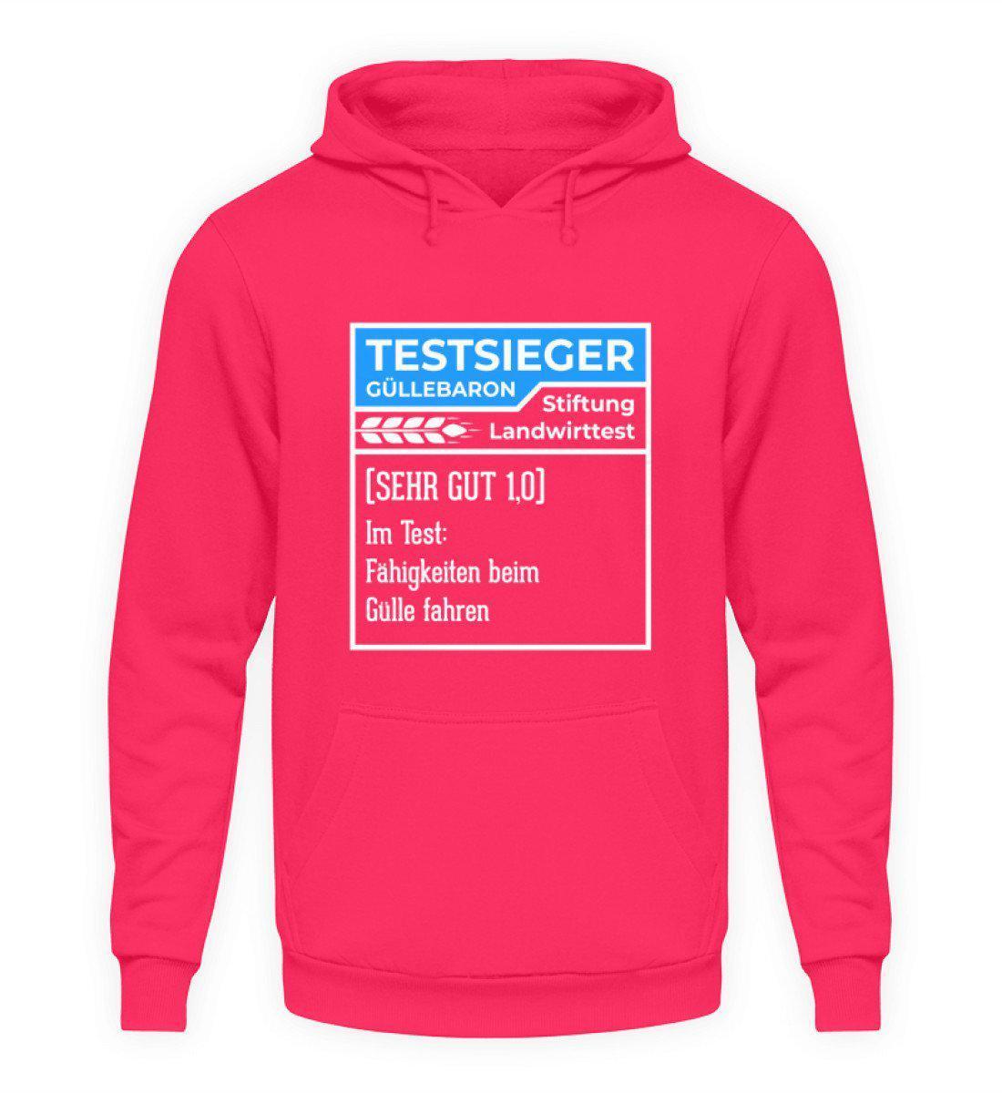 Testsieger Güllebaron blau · Unisex Kapuzenpullover Hoodie-Unisex Hoodie-Hot Pink-S-Agrarstarz