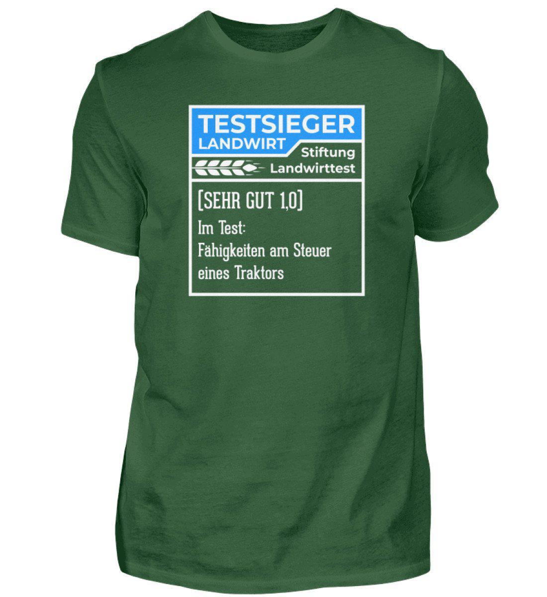Testsieger Landwirt blau · Herren T-Shirt-Herren Basic T-Shirt-Bottle Green-S-Agrarstarz