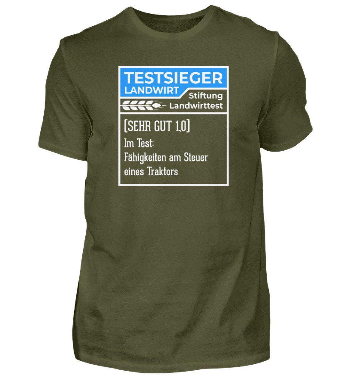 Testsieger Landwirt blau · Herren T-Shirt-Herren Basic T-Shirt-Urban Khaki-S-Agrarstarz