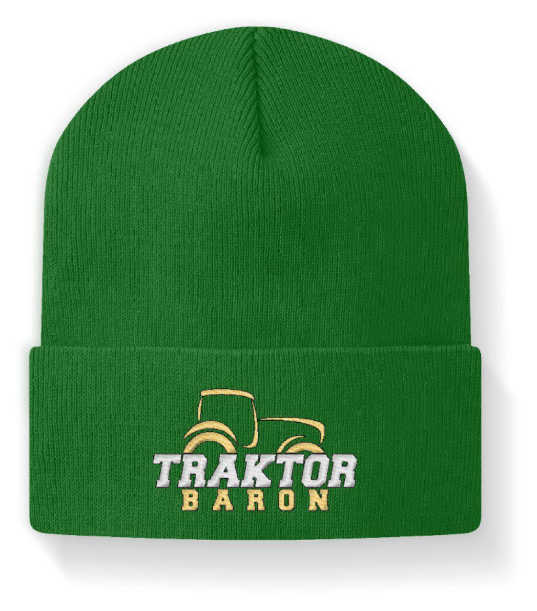 Traktor Baron · Beanie Mütze-Beanie mit Stick-Kelly Green-M-Agrarstarz