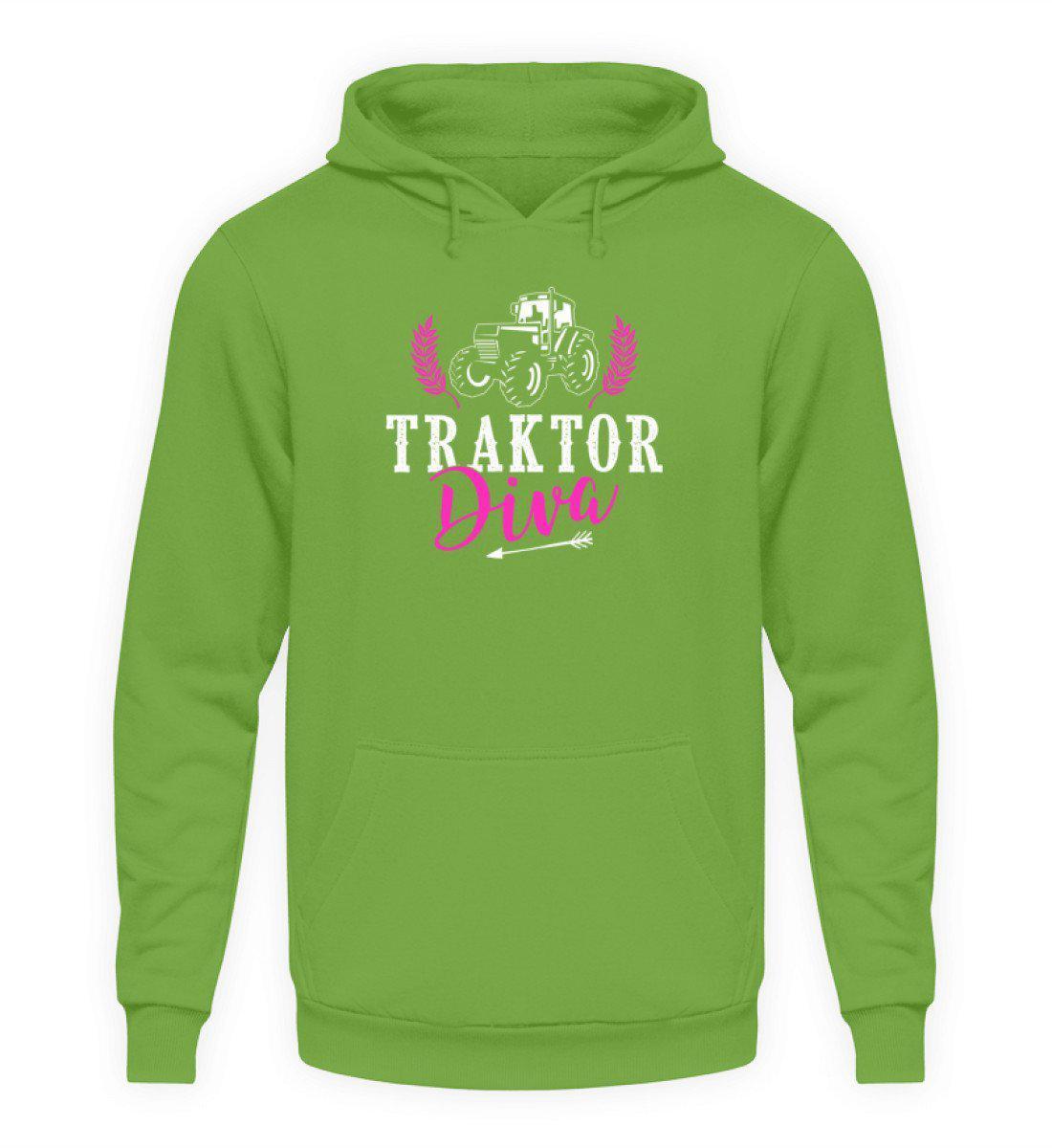 Traktor Diva · Unisex Kapuzenpullover Hoodie-Unisex Hoodie-LimeGreen-L-Agrarstarz