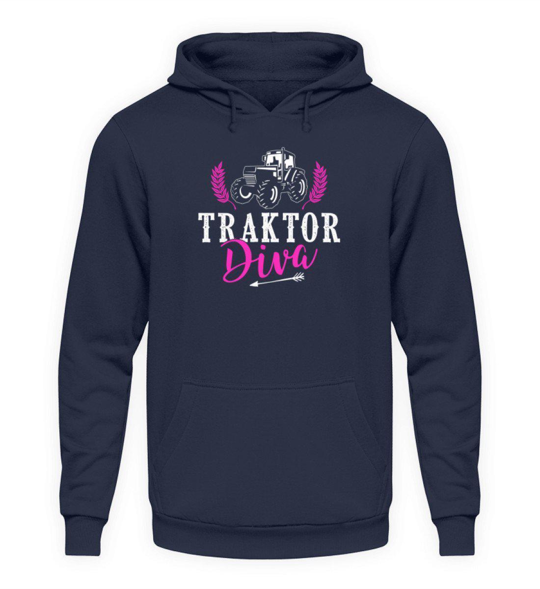 Traktor Diva · Unisex Kapuzenpullover Hoodie-Unisex Hoodie-Oxford Navy-L-Agrarstarz