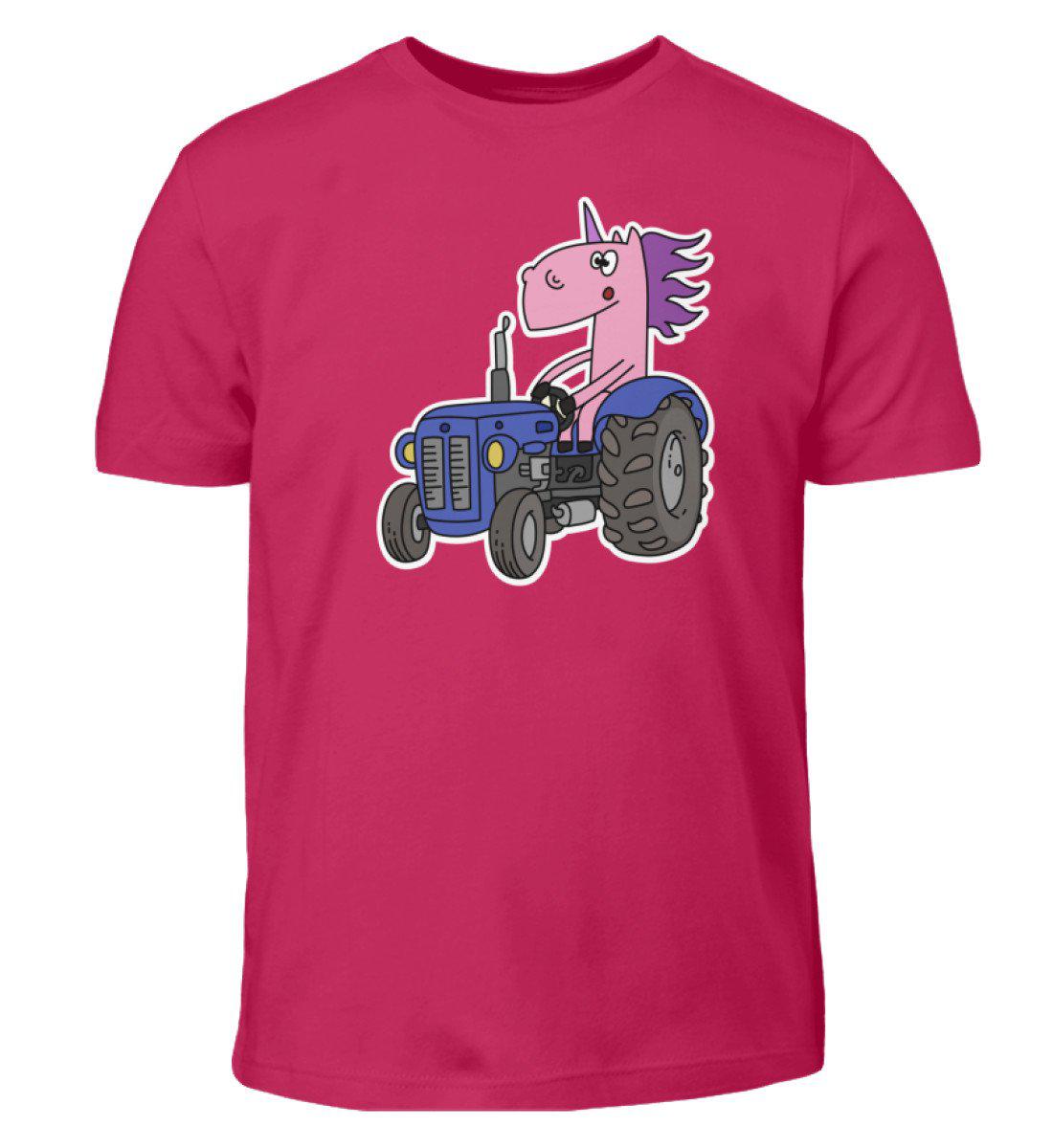 Traktor Einhorn · Kinder T-Shirt-Kinder T-Shirt-Sorbet-3/4 (98/104)-Agrarstarz