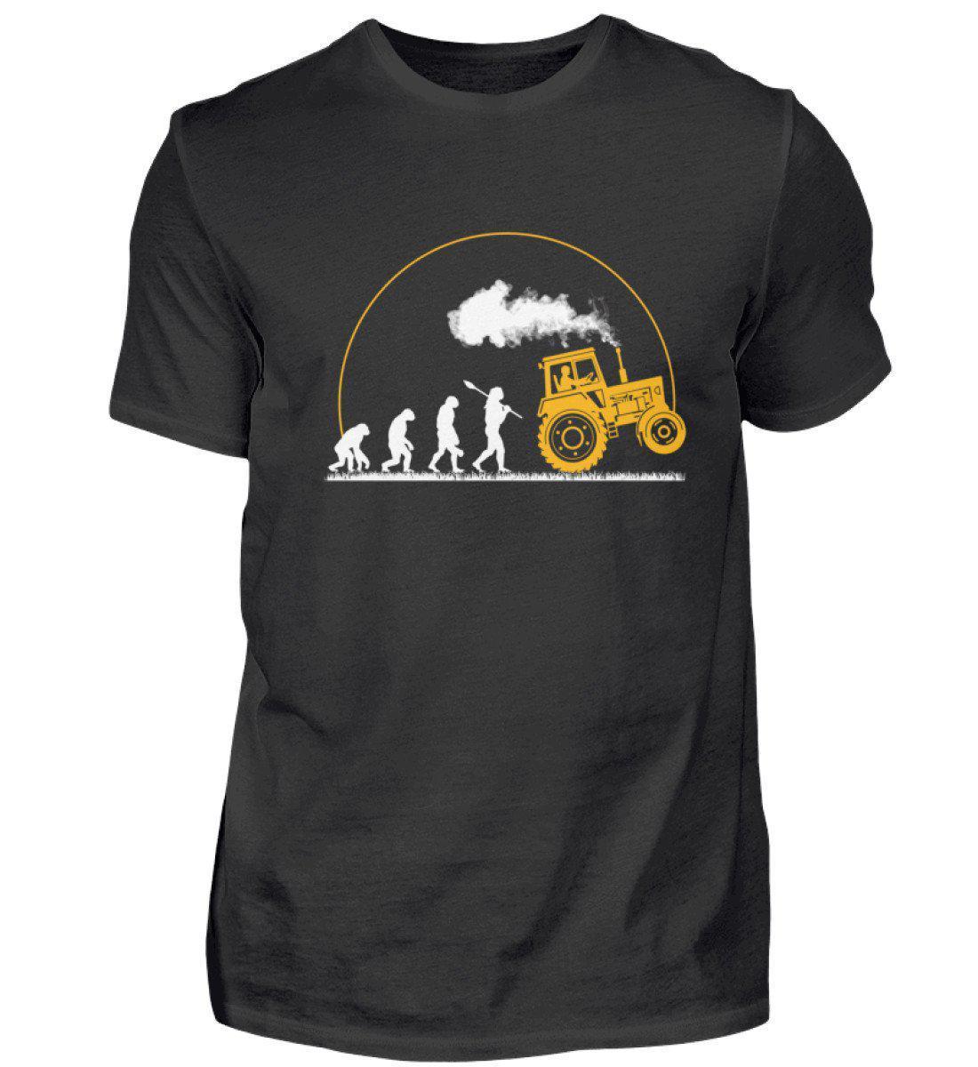 Traktor Evolution Gelb · Herren T-Shirt-Herren Basic T-Shirt-Black-S-Agrarstarz