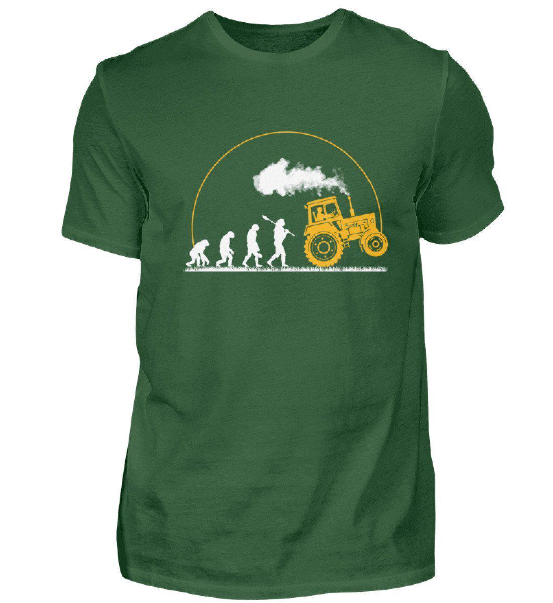 Traktor Evolution Gelb · Herren T-Shirt-Herren Basic T-Shirt-Bottle Green-S-Agrarstarz