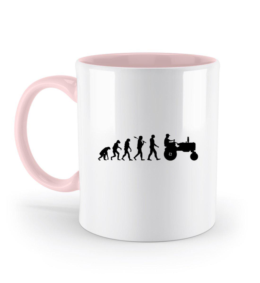 Traktor Evolution · Keramik Tasse zweifarbig-Keramik Tasse Zweifarbig-Powder Pink-330ml-Agrarstarz