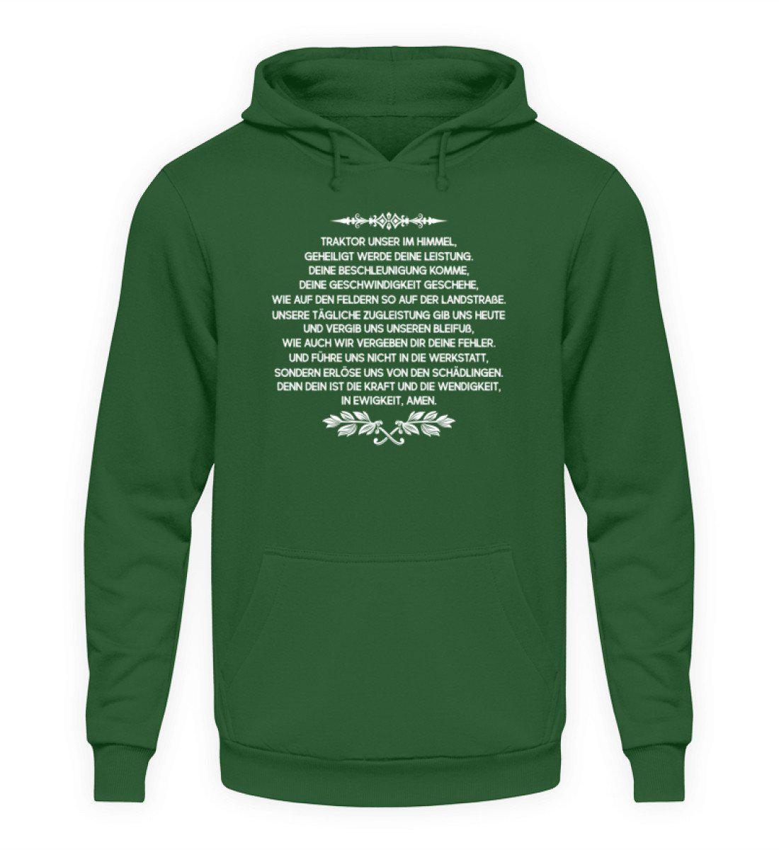 Traktor Gebet · Unisex Kapuzenpullover Hoodie-Unisex Hoodie-Bottle Green-L-Agrarstarz