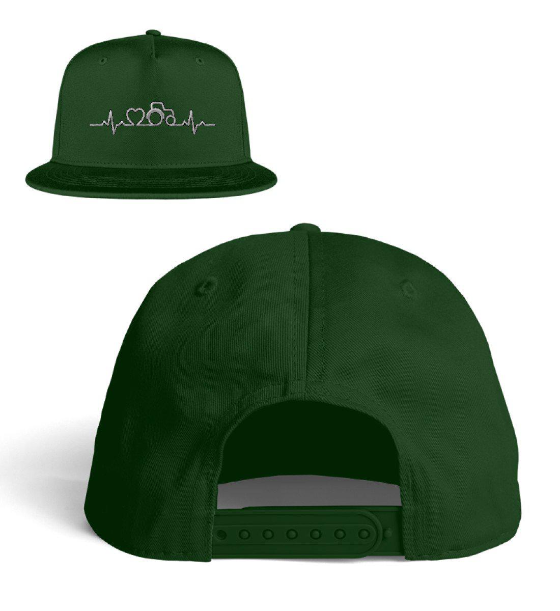 Traktor Heartbeat · Bestickte Snapback Mütze-Snapback mit Stick-Dark Green-Einheitsgröße-Agrarstarz