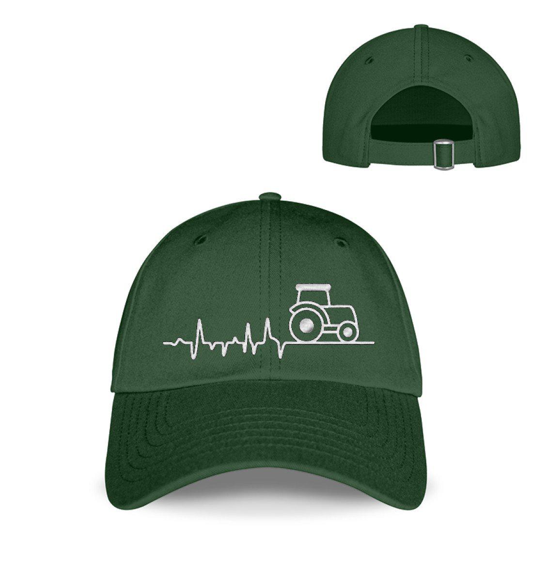 Traktor Heartbeat · Kappe-Baseball Cap mit Stick-Bottle Green-Einheitsgröße-Agrarstarz