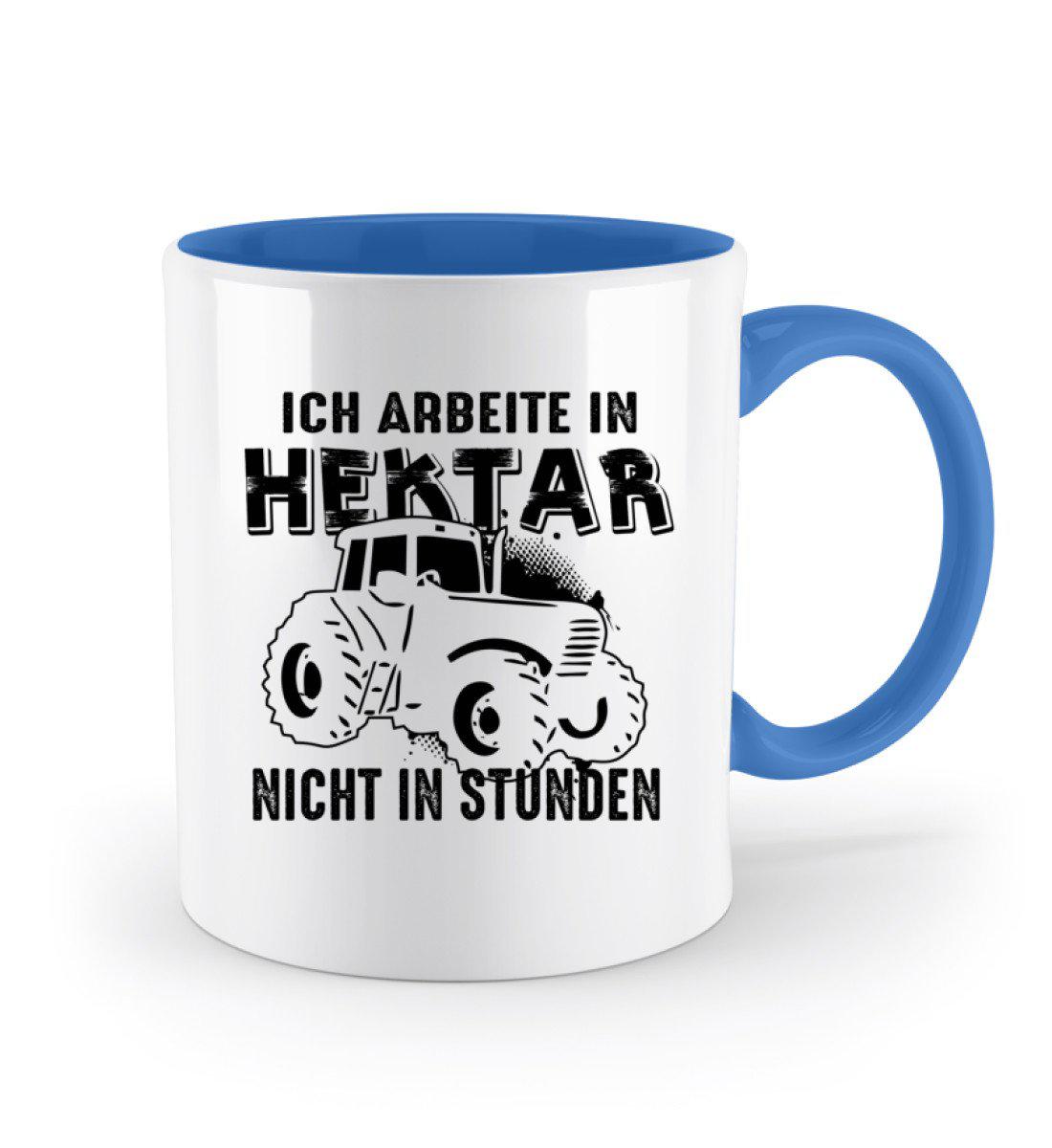 Traktor Hektar Stunden · Keramik Tasse zweifarbig-Keramik Tasse Zweifarbig-Agrarstarz