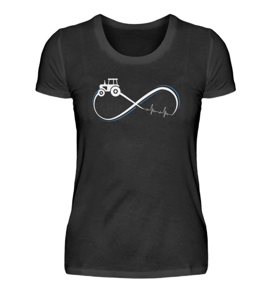 Traktor Infinity Simple · Damen T-Shirt-Damen Basic T-Shirt-Black-S-Agrarstarz