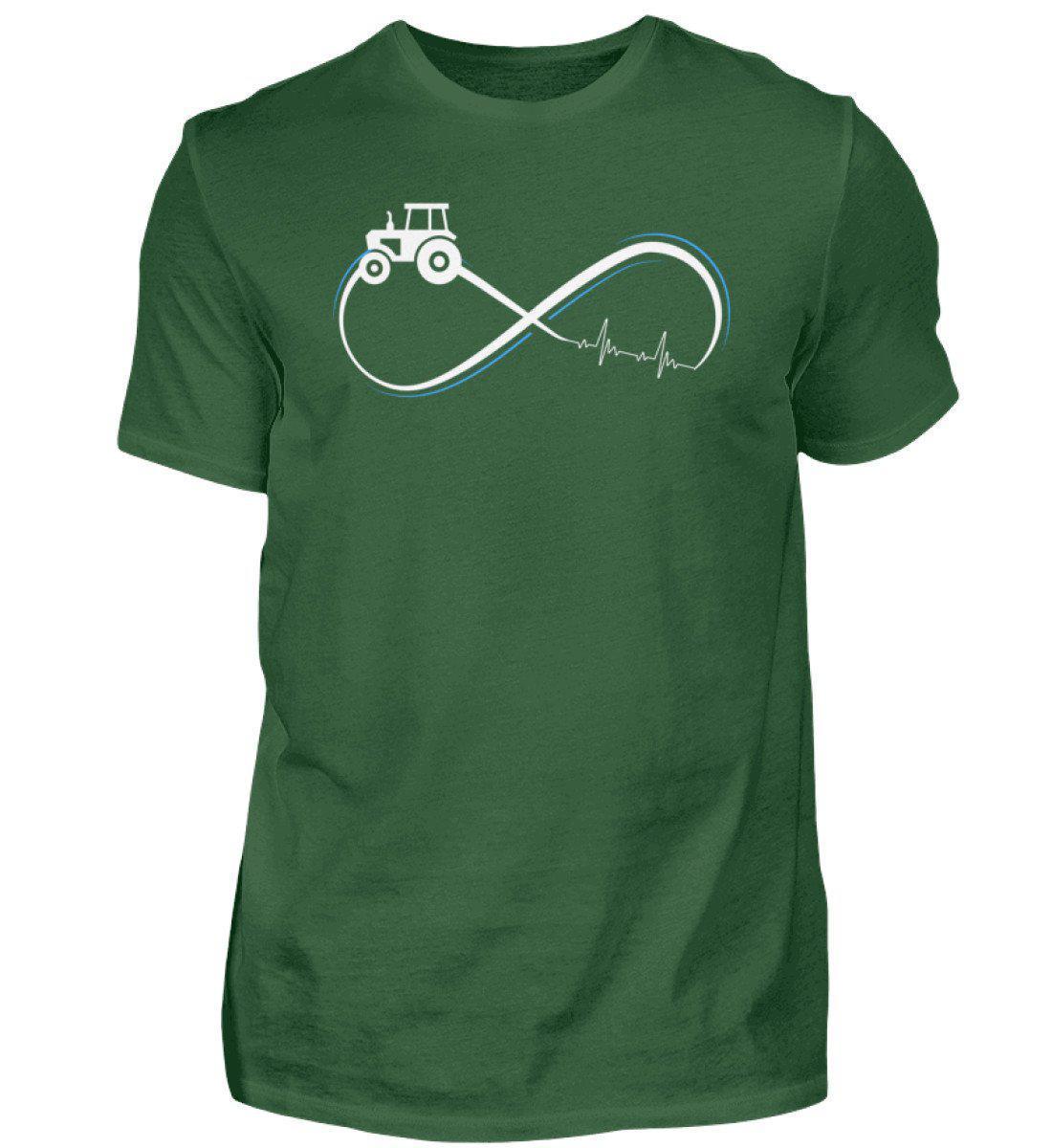 Traktor Infinity Simple · Herren T-Shirt-Herren Basic T-Shirt-Bottle Green-S-Agrarstarz