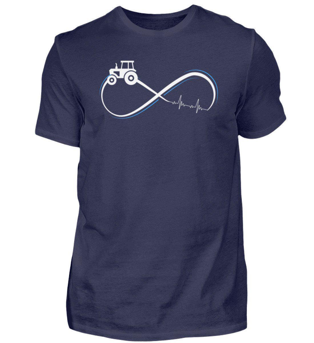 Traktor Infinity Simple · Herren T-Shirt-Herren Basic T-Shirt-Navy-S-Agrarstarz