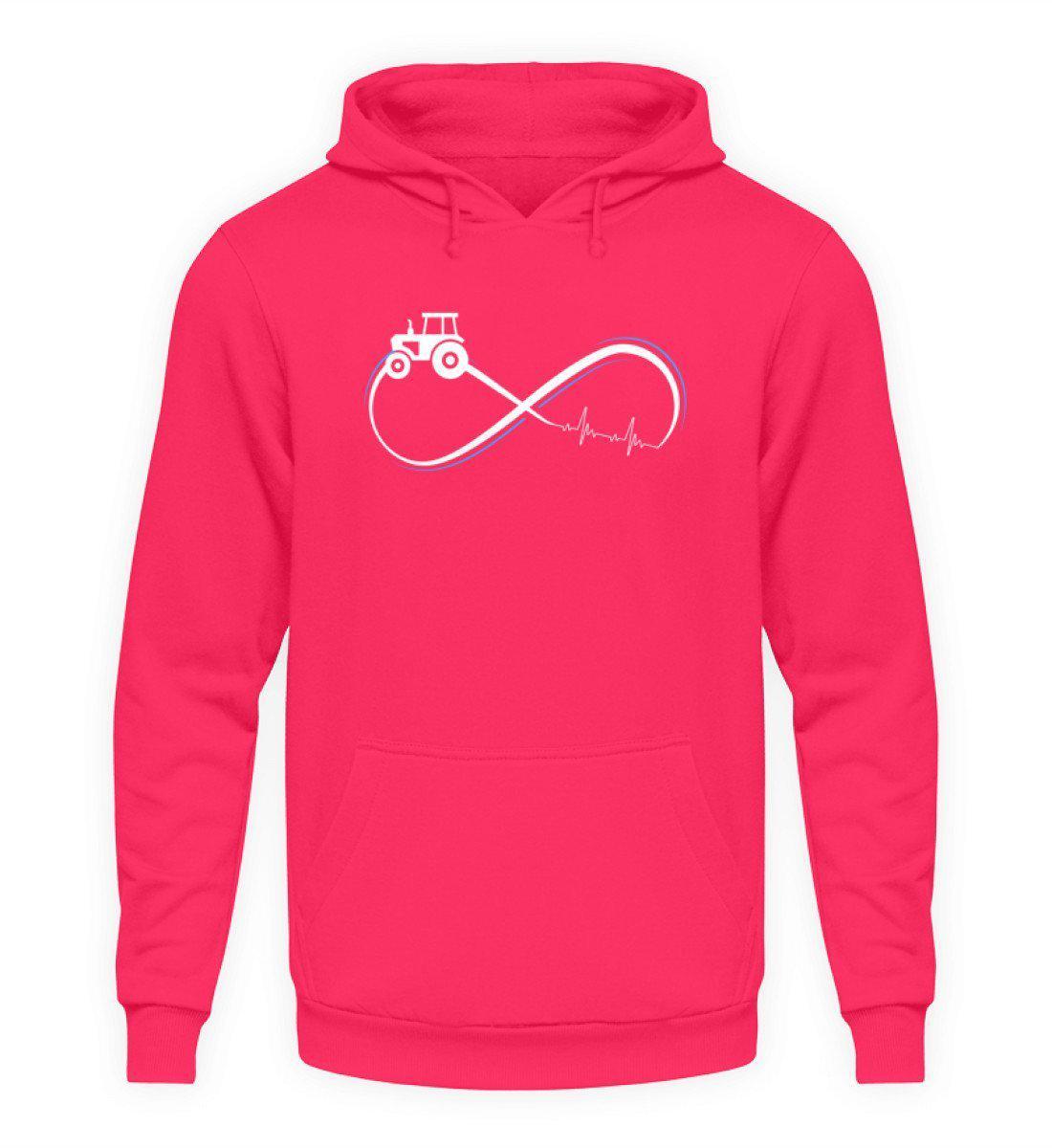 Traktor Infinity Simple · Unisex Kapuzenpullover Hoodie-Unisex Hoodie-Hot Pink-L-Agrarstarz