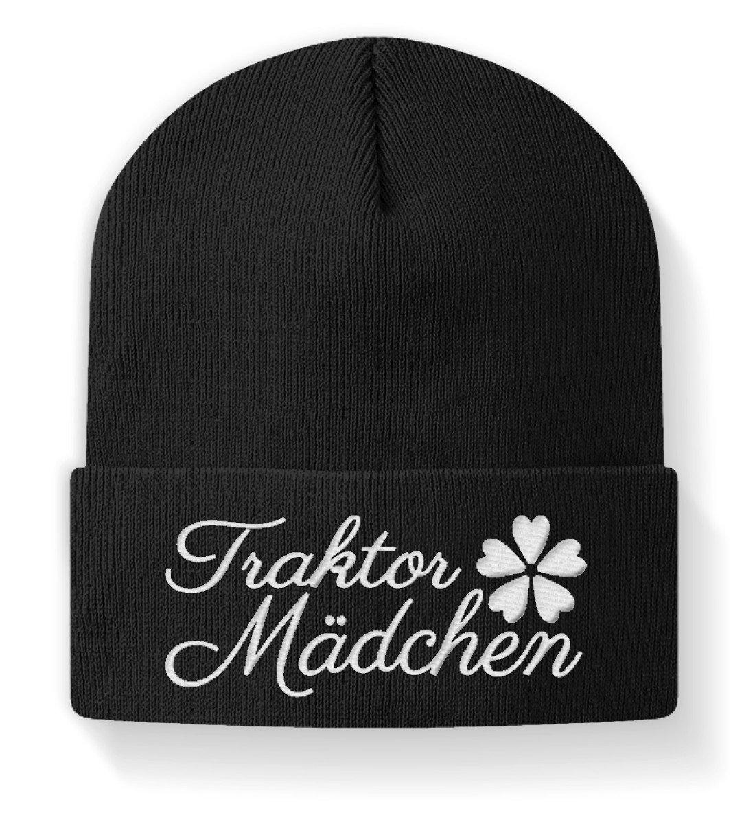 Traktor Mädchen · Beanie Mütze-Beanie mit Stick-Black-M-Agrarstarz