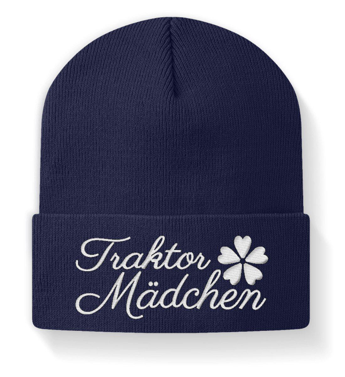 Traktor Mädchen · Beanie Mütze-Beanie mit Stick-Navy-M-Agrarstarz
