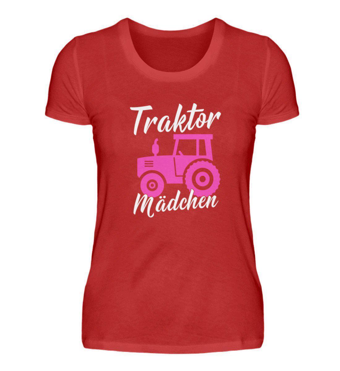 Traktor Mädchen · Damen T-Shirt-Damen Basic T-Shirt-Red-S-Agrarstarz
