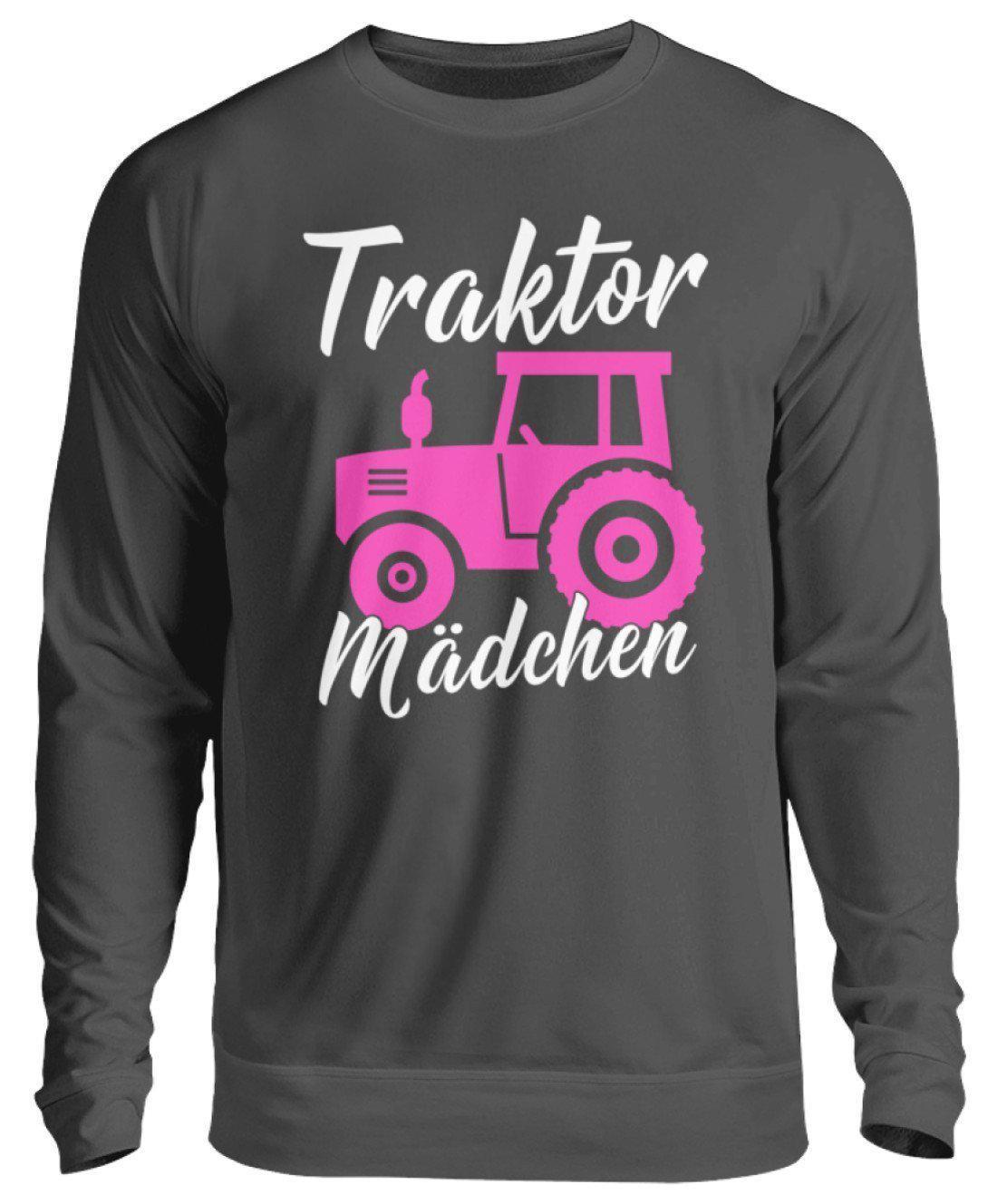 Traktor Mädchen · Unisex Sweatshirt Pullover-Unisex Sweatshirt-Storm Grey (Solid)-S-Agrarstarz