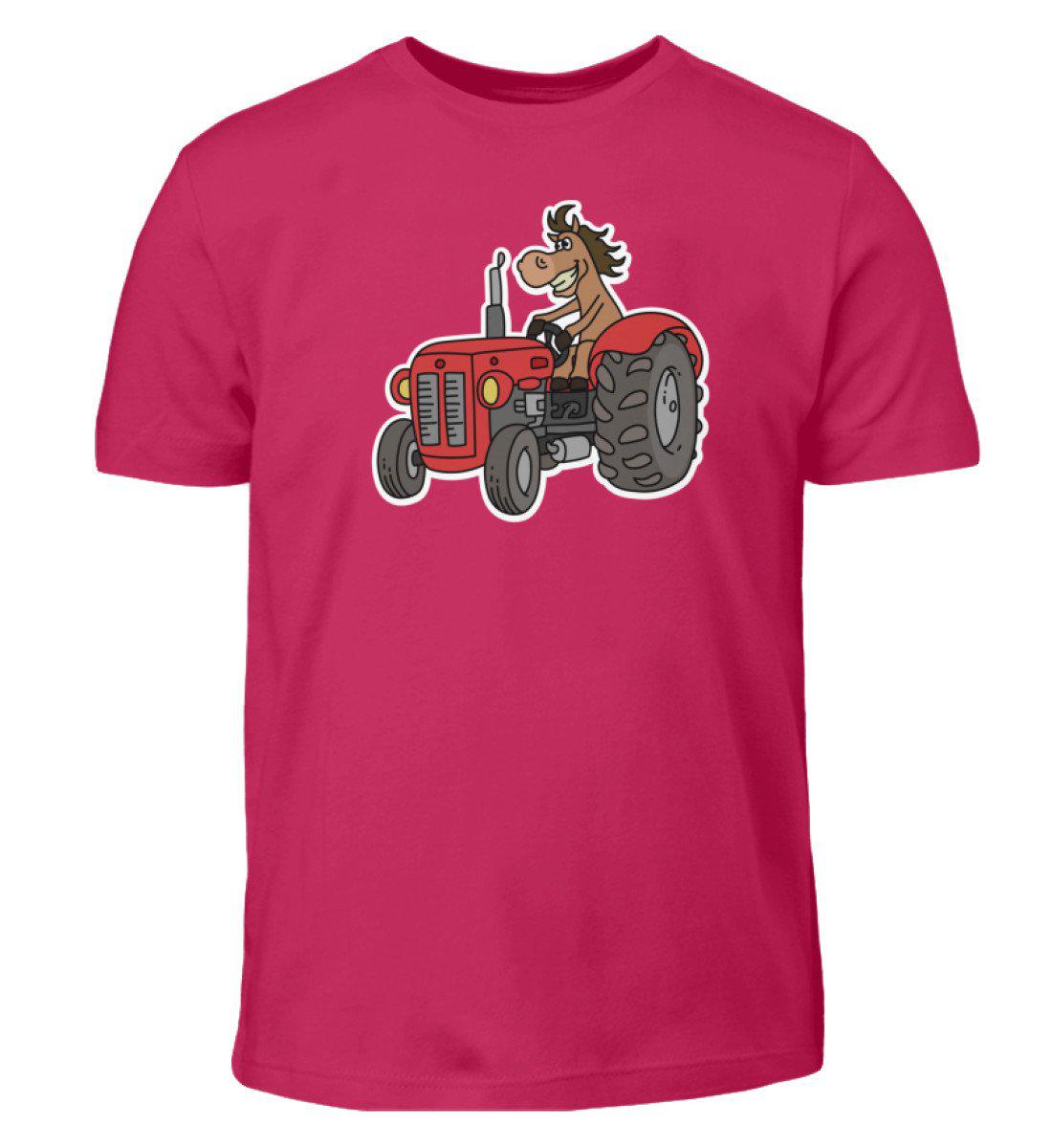 Traktor Pferd · Kinder T-Shirt-Kinder T-Shirt-Sorbet-3/4 (98/104)-Agrarstarz