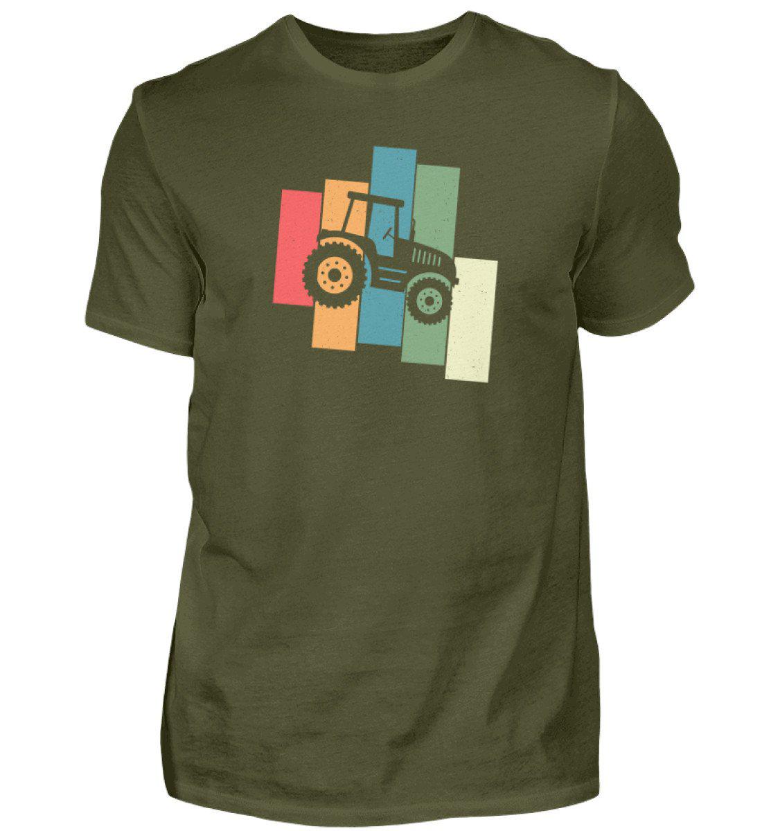 Traktor Retro 2 · Herren T-Shirt-Herren Basic T-Shirt-Urban Khaki-S-Agrarstarz