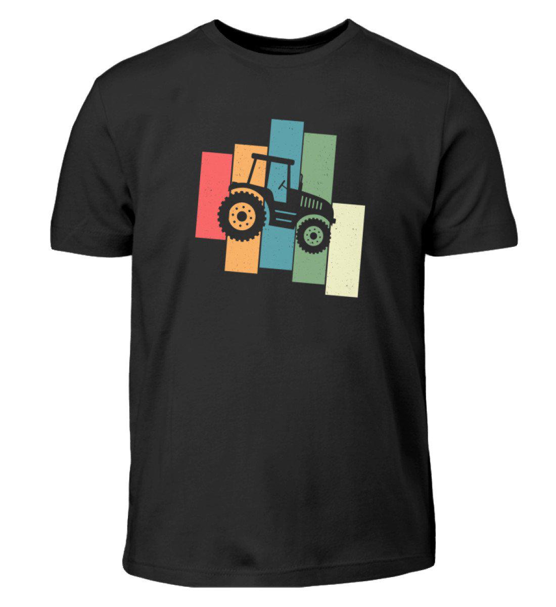 Traktor Retro 2 · Kinder T-Shirt-Kinder T-Shirt-Black-12/14 (152/164)-Agrarstarz