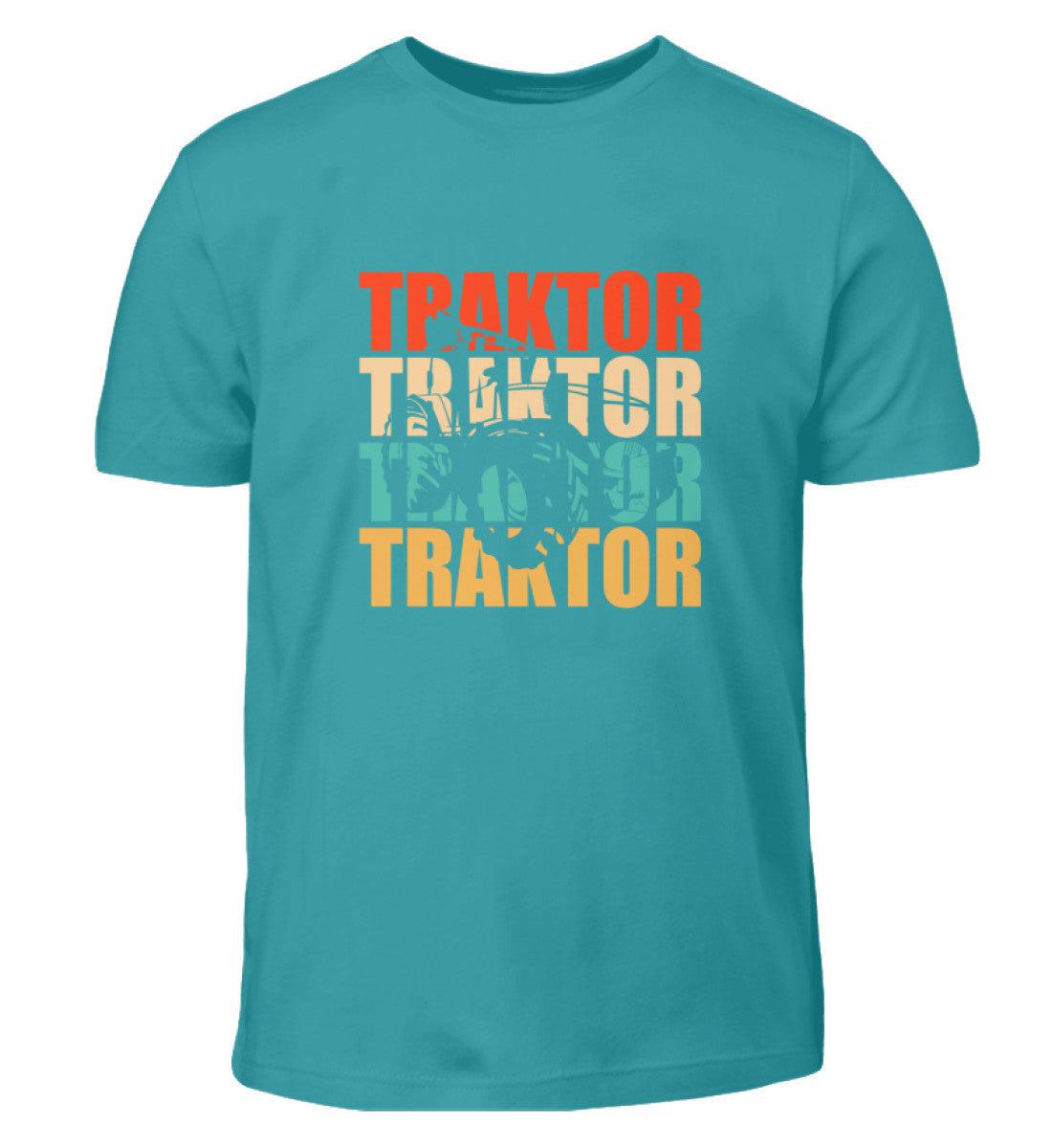 Traktor Retro · Kinder T-Shirt-Kinder T-Shirt-Swimming Pool-12/14 (152/164)-Agrarstarz