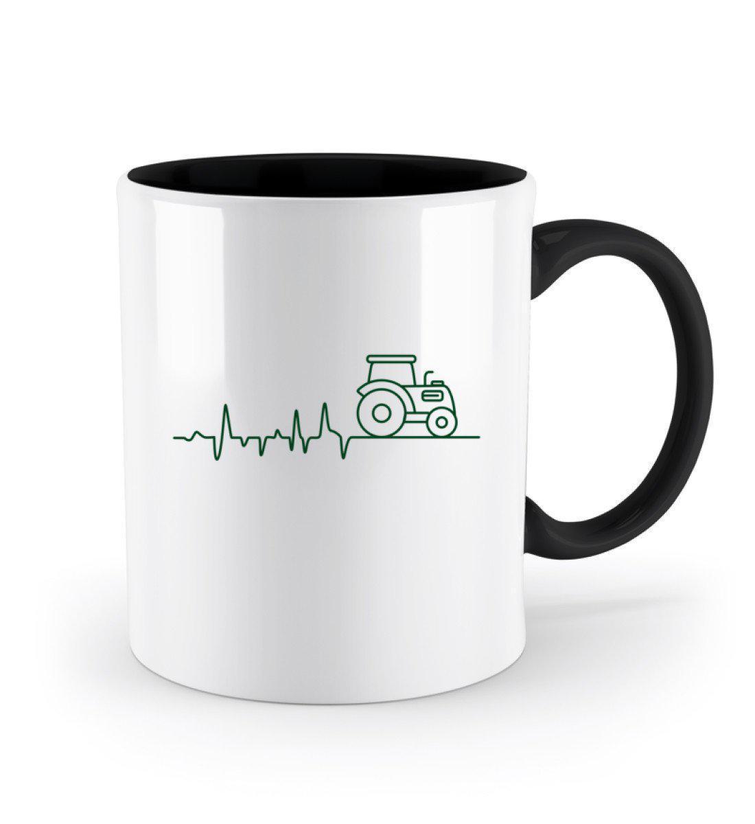 Traktor Simple heartbeat · Keramik Tasse zweifarbig-Keramik Tasse Zweifarbig-Agrarstarz