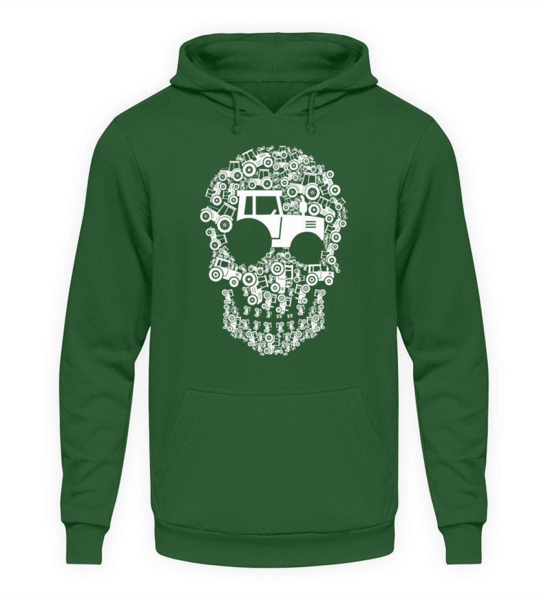 Traktor Totenkopf · Unisex Kapuzenpullover Hoodie-Unisex Hoodie-Bottle Green-S-Agrarstarz