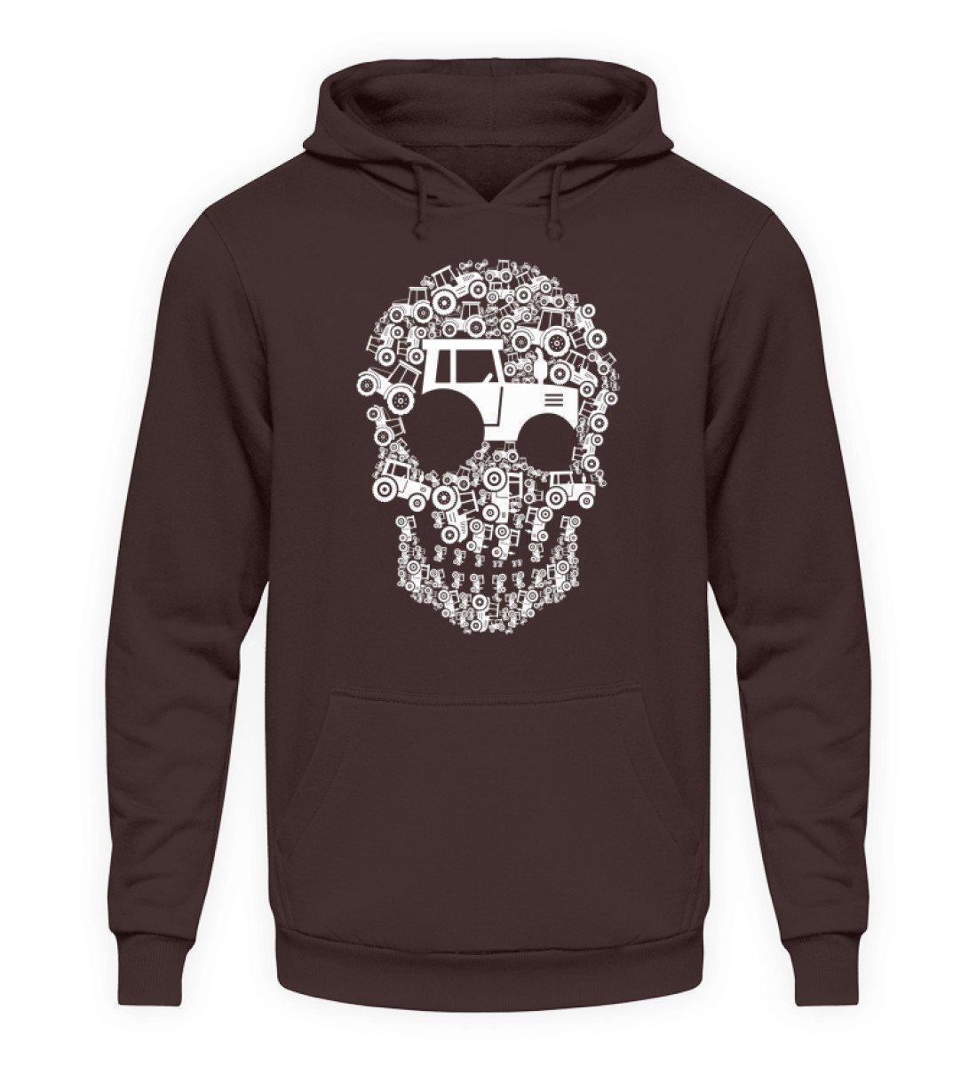 Traktor Totenkopf · Unisex Kapuzenpullover Hoodie-Unisex Hoodie-Hot Chocolate-S-Agrarstarz