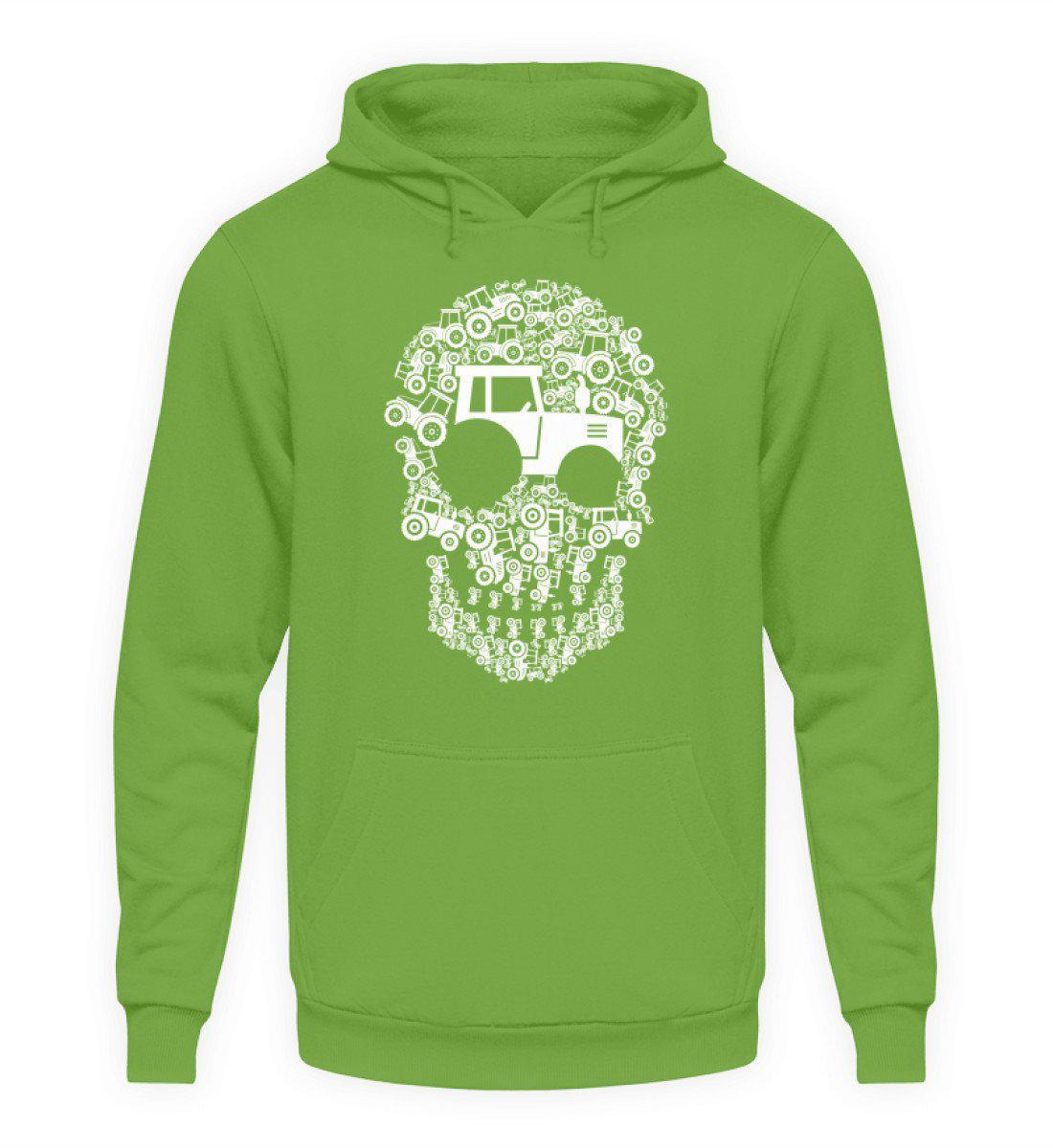 Traktor Totenkopf · Unisex Kapuzenpullover Hoodie-Unisex Hoodie-LimeGreen-S-Agrarstarz