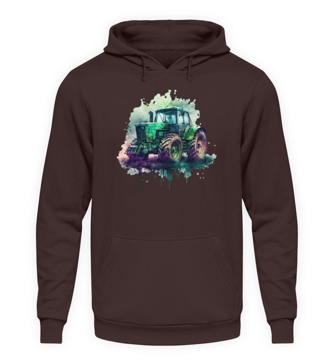 Traktor Wasserfarben 1 · Unisex Kapuzenpullover Hoodie-Unisex Hoodie-Hot Chocolate-S-Agrarstarz