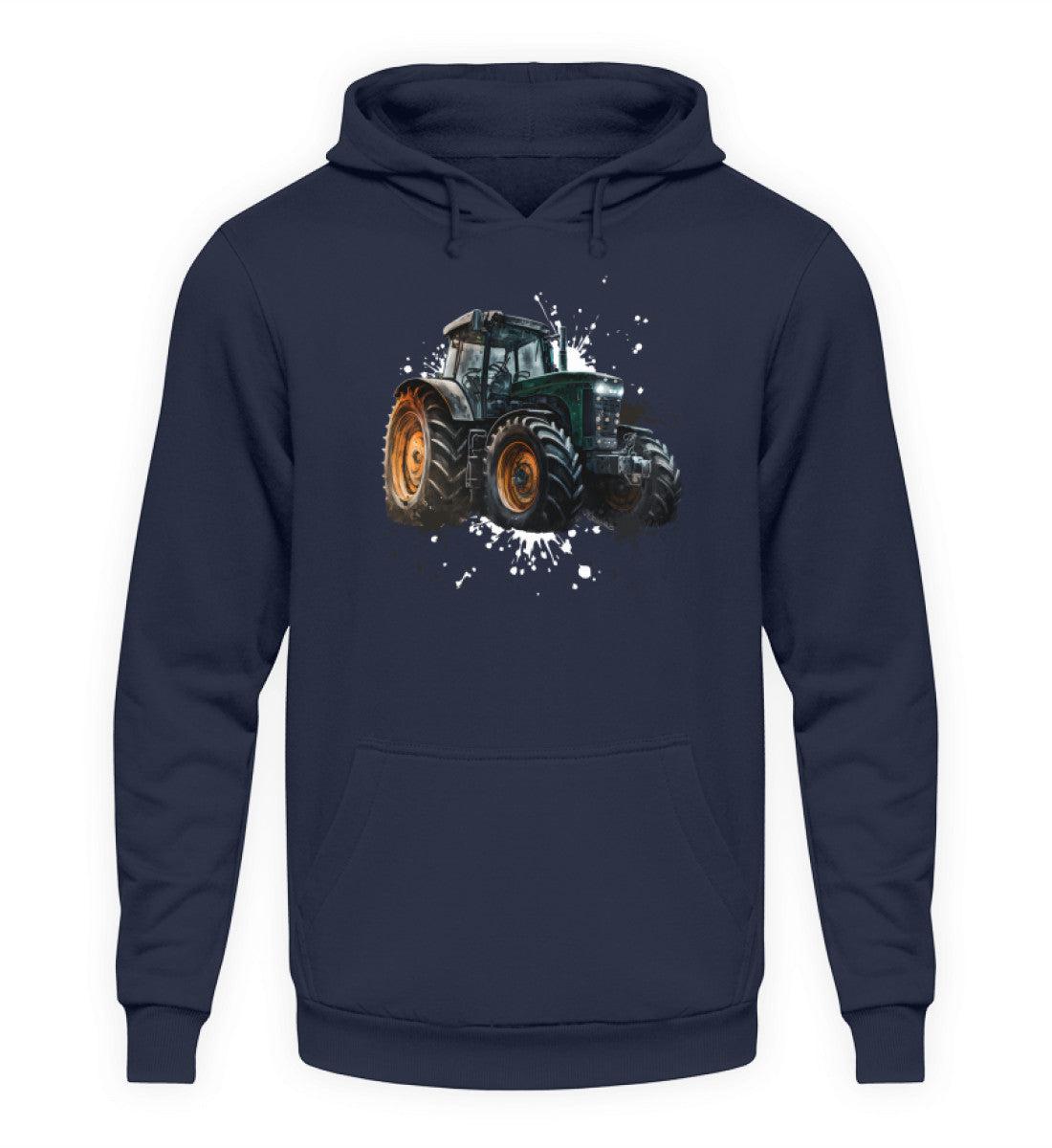 Traktor Wasserfarben 3 · Unisex Kapuzenpullover Hoodie-Unisex Hoodie-Oxford Navy-XS-Agrarstarz