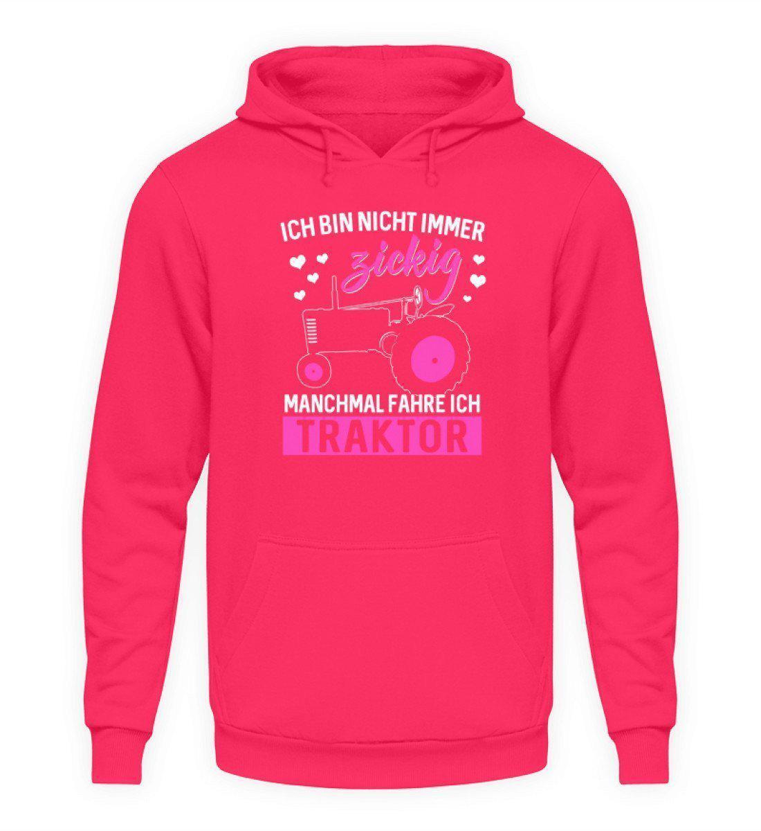 Traktor fahren zickig · Unisex Kapuzenpullover Hoodie-Unisex Hoodie-Hot Pink-L-Agrarstarz