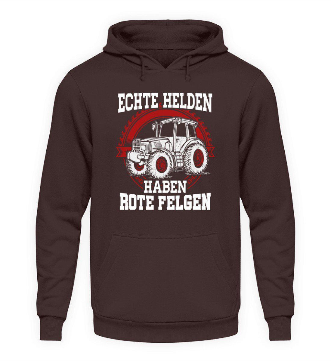 Traktor rote Felgen · Unisex Kapuzenpullover Hoodie-Unisex Hoodie-Hot Chocolate-L-Agrarstarz