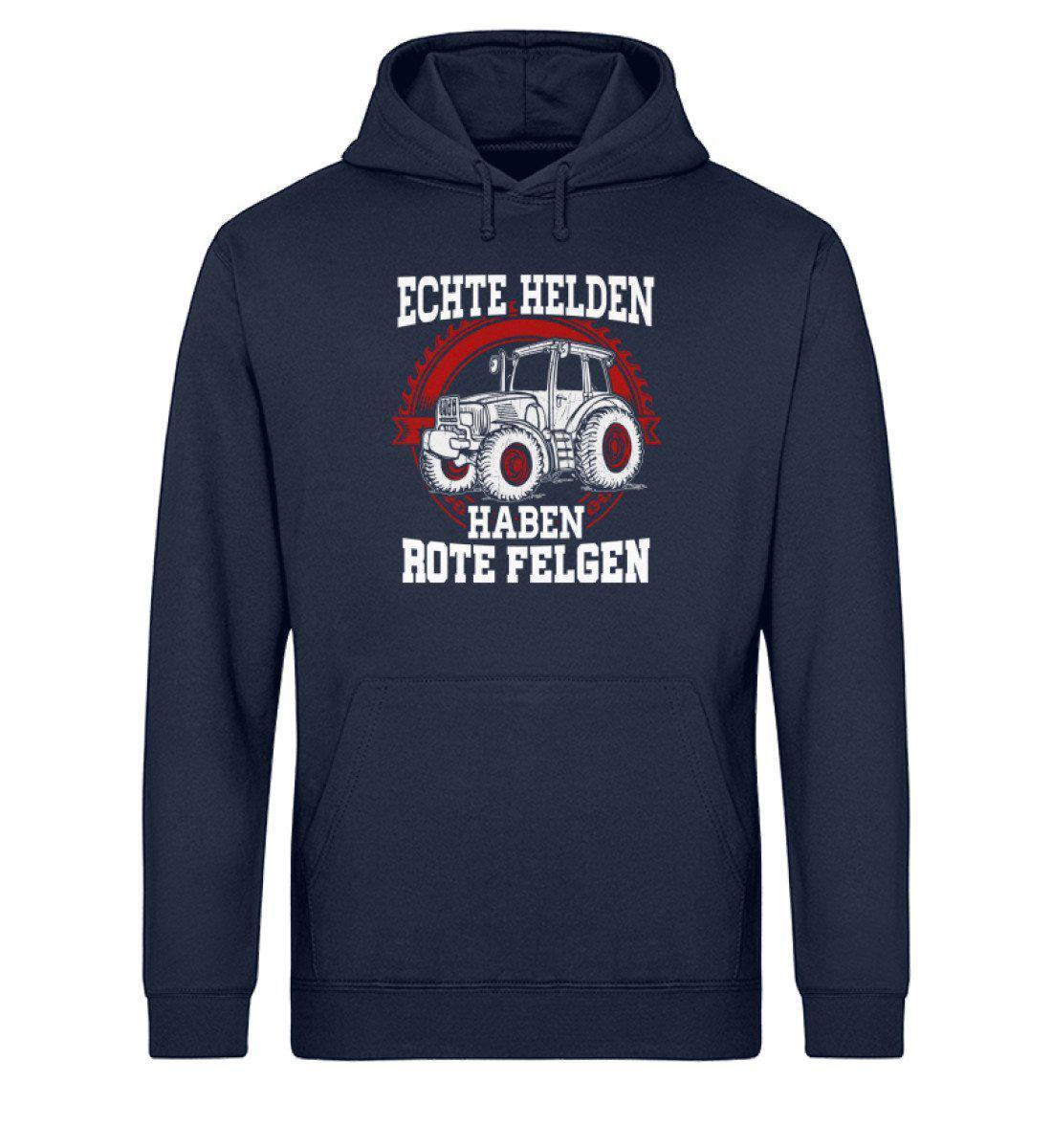 Traktor rote Felgen · Unisex Organic Hoodie-Drummer Hoodie ST/ST-French Navy-XS-Agrarstarz