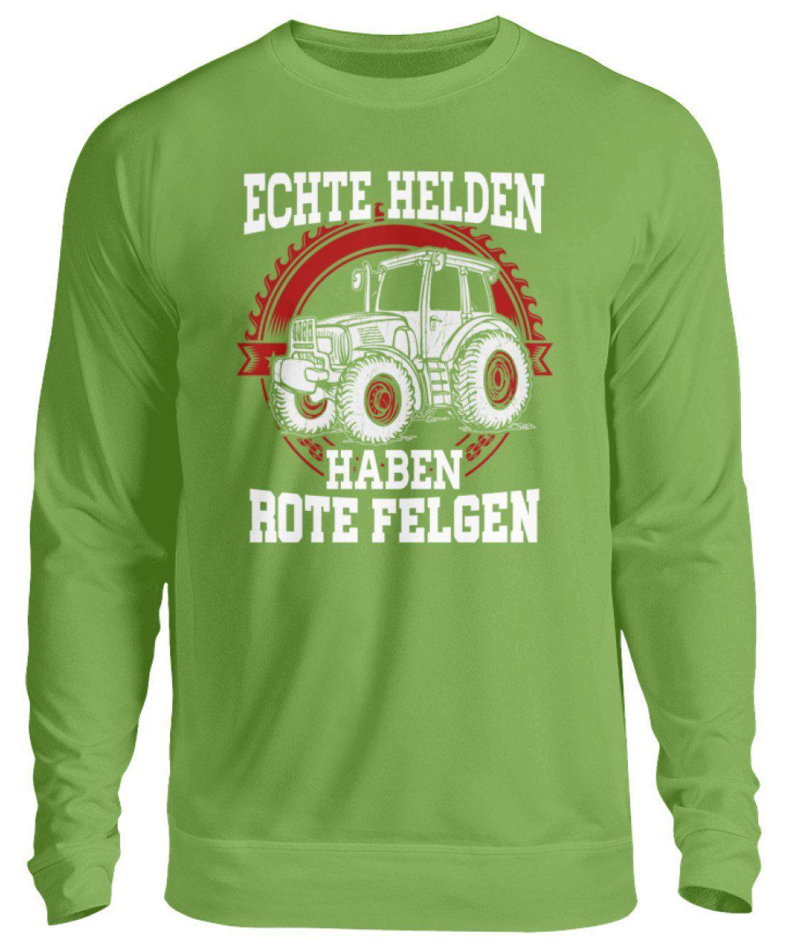 Traktor rote Felgen · Unisex Sweatshirt Pullover-Unisex Sweatshirt-LimeGreen-S-Agrarstarz