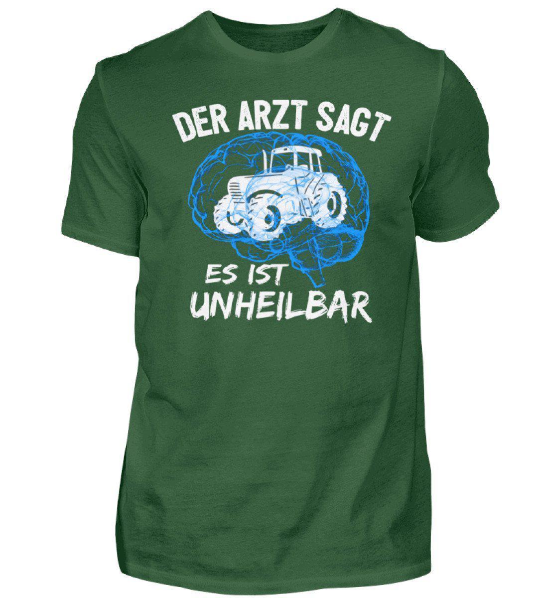 Traktor unheilbar Blau · Herren T-Shirt-Herren Basic T-Shirt-Bottle Green-S-Agrarstarz