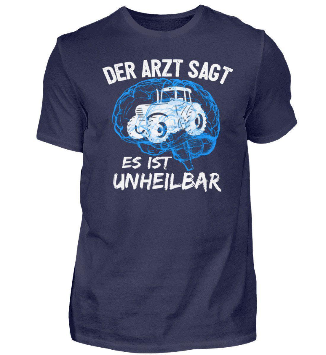 Traktor unheilbar Blau · Herren T-Shirt-Herren Basic T-Shirt-Navy-S-Agrarstarz