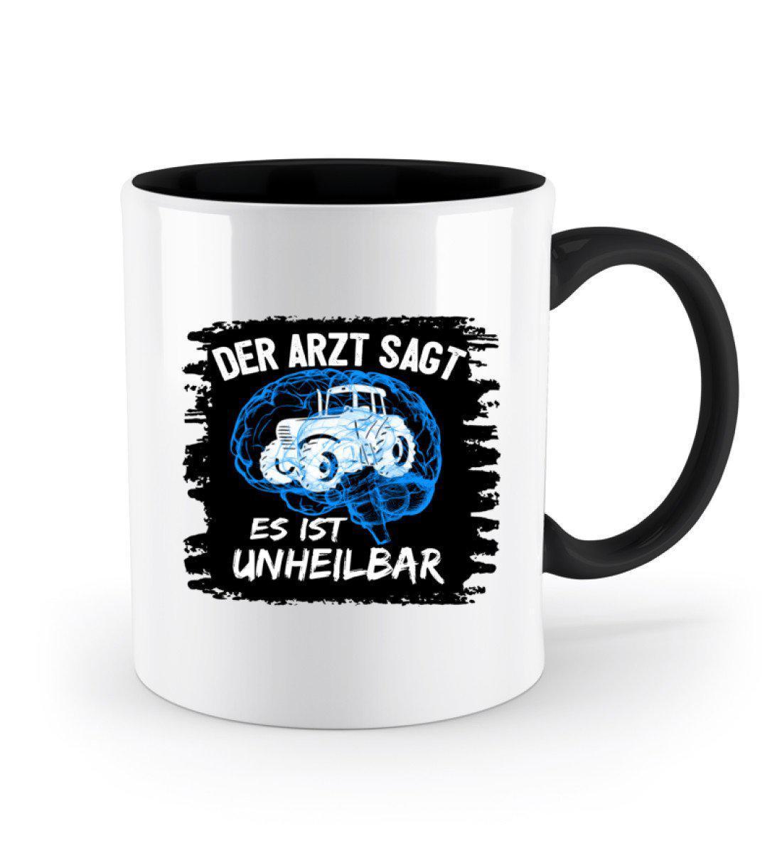 Traktor unheilbar Blau · Keramik Tasse zweifarbig-Keramik Tasse Zweifarbig-Agrarstarz