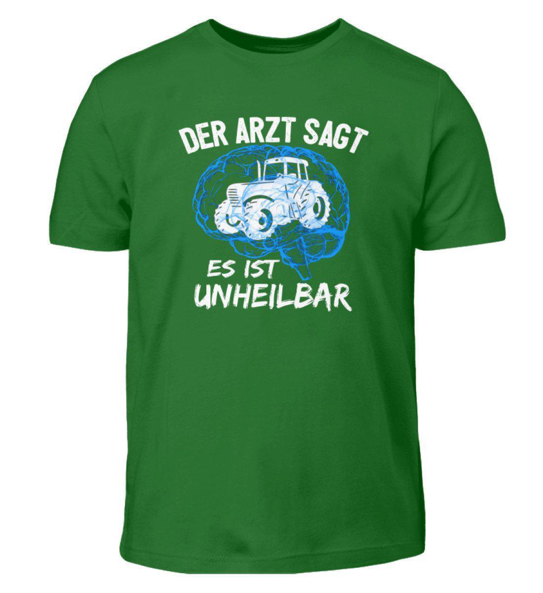 Traktor unheilbar Blau · Kinder T-Shirt-Kinder T-Shirt-Kelly Green-12/14 (152/164)-Agrarstarz