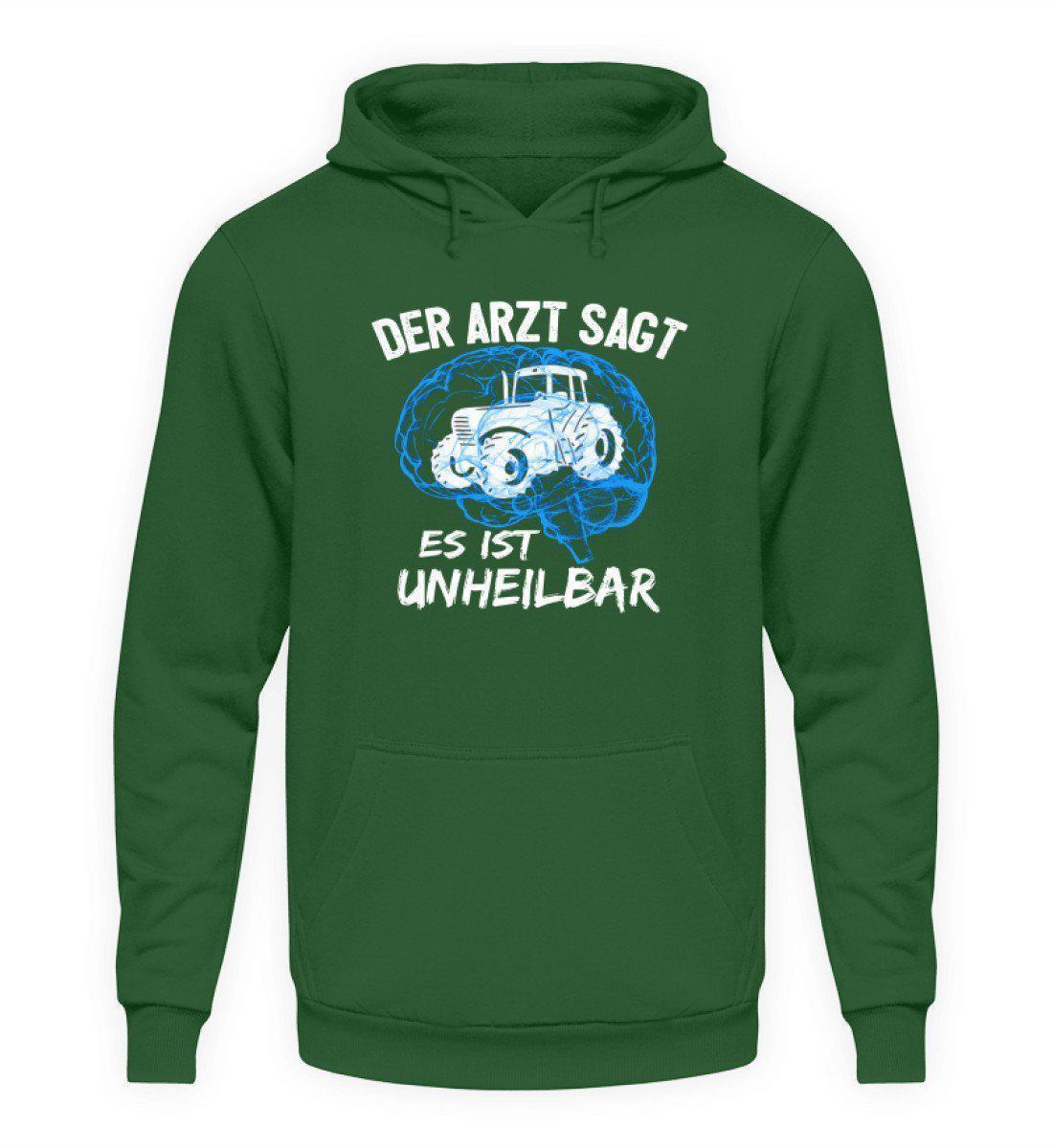Traktor unheilbar Blau · Unisex Kapuzenpullover Hoodie-Unisex Hoodie-Bottle Green-L-Agrarstarz