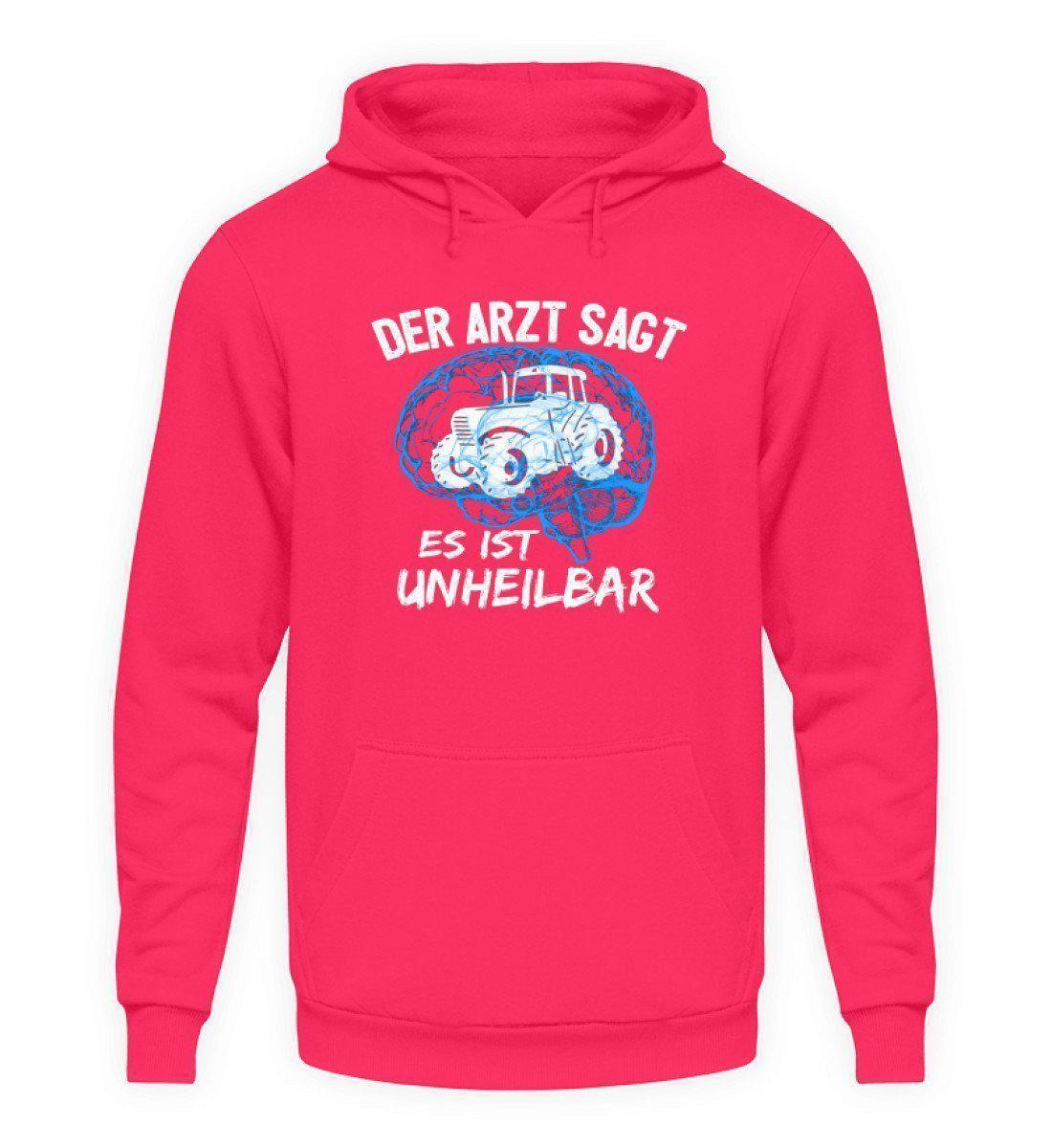 Traktor unheilbar Blau · Unisex Kapuzenpullover Hoodie-Unisex Hoodie-Hot Pink-L-Agrarstarz