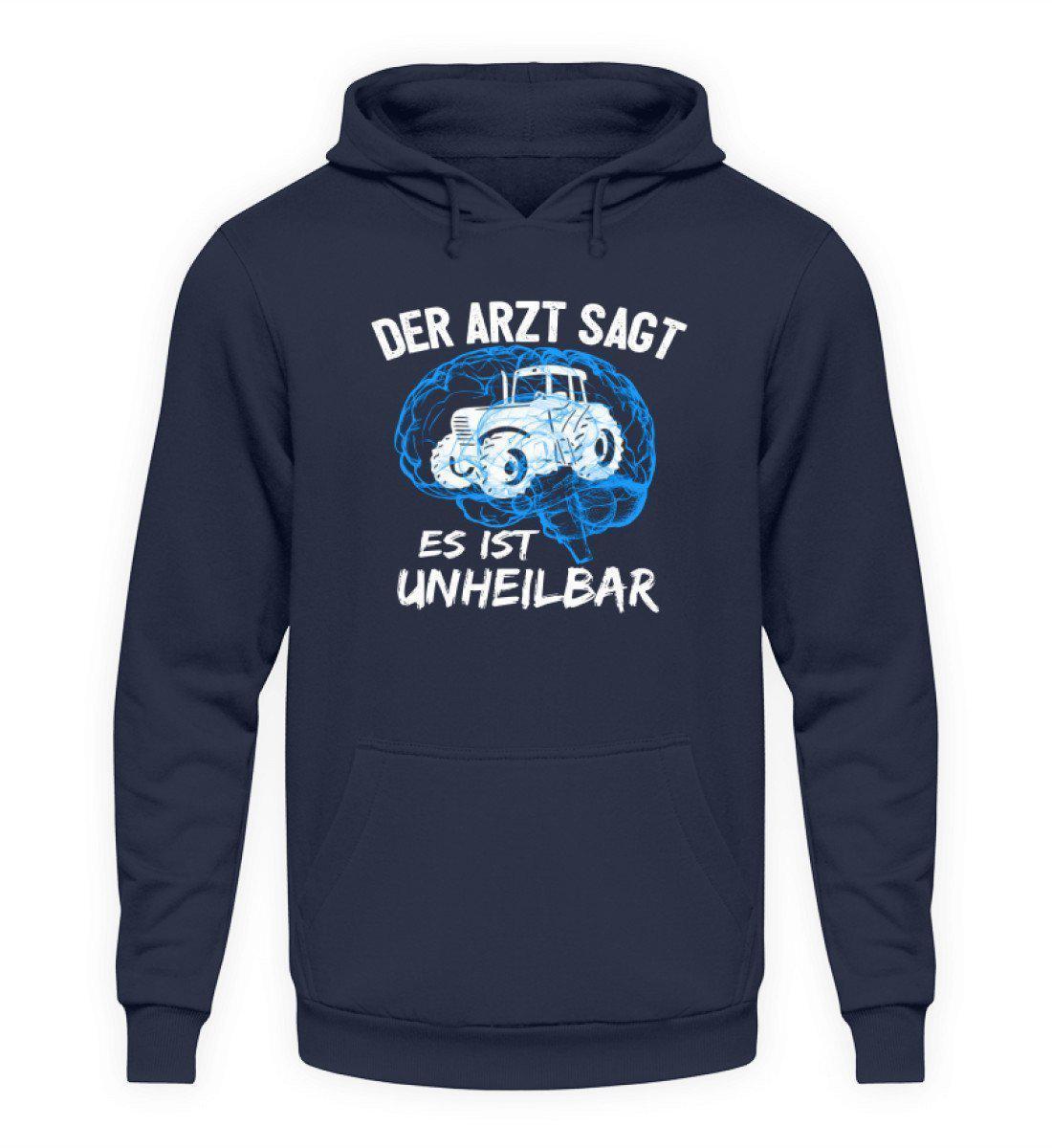 Traktor unheilbar Blau · Unisex Kapuzenpullover Hoodie-Unisex Hoodie-Oxford Navy-L-Agrarstarz