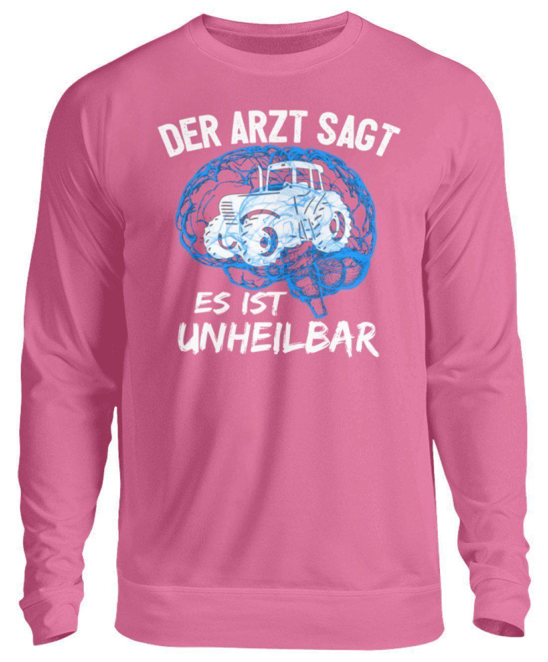Traktor unheilbar Blau · Unisex Sweatshirt Pullover-Unisex Sweatshirt-Candyfloss Pink-S-Agrarstarz